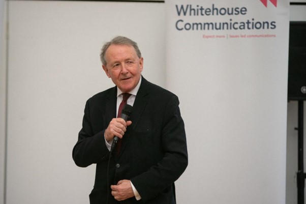 Lord Alton of Liverpool, Chair of the Joint Committee on Human Rights at Whitehouse Communications human rights policy event.